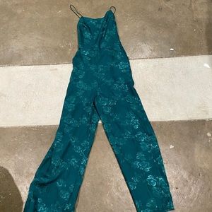 Emerald green corset back jumper